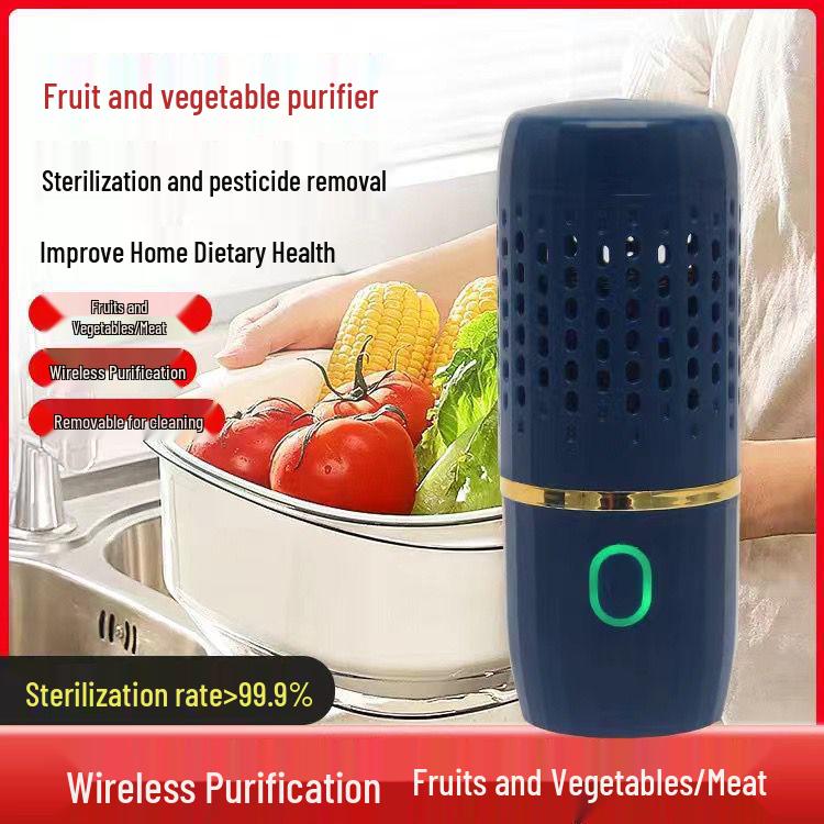 Automatic Wireless Fruit & Vegetable Washer: Portable Capsule for Pesticide and Residue Removal, Sterilization, and Disinfection
