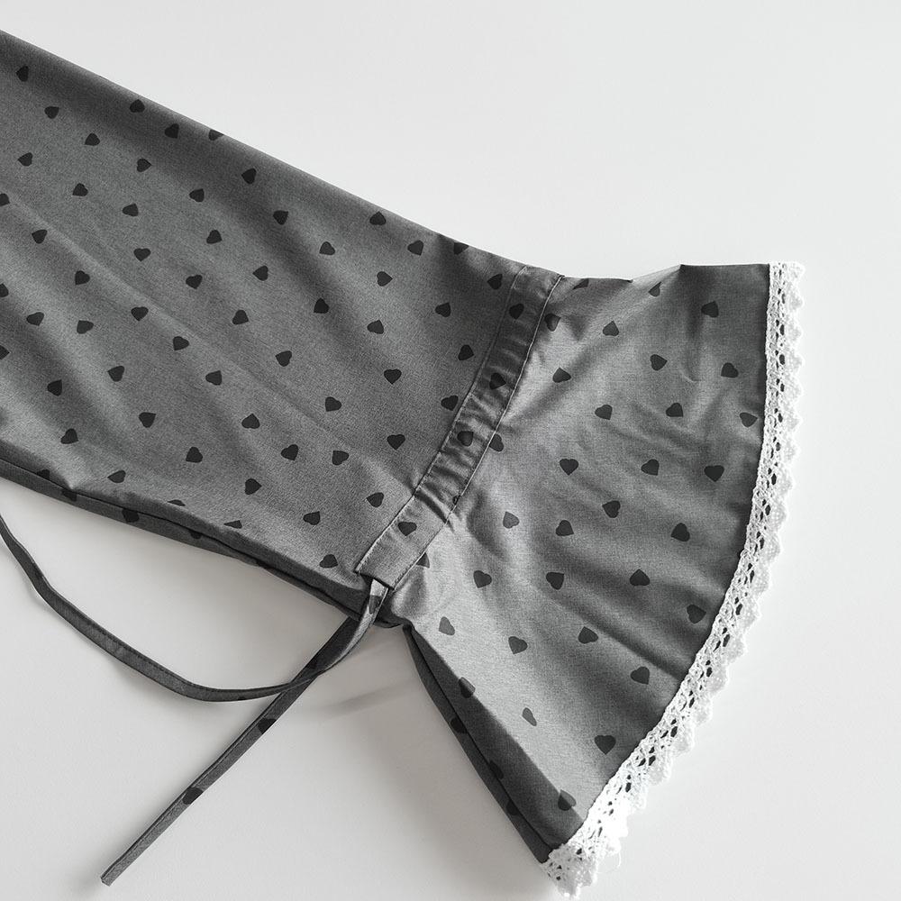 Spring and Autumn Hot Design Loose Polka Dot Cuff Lace Shirt Women's Sweet Turn-down Collar Long Sleeve Blouse