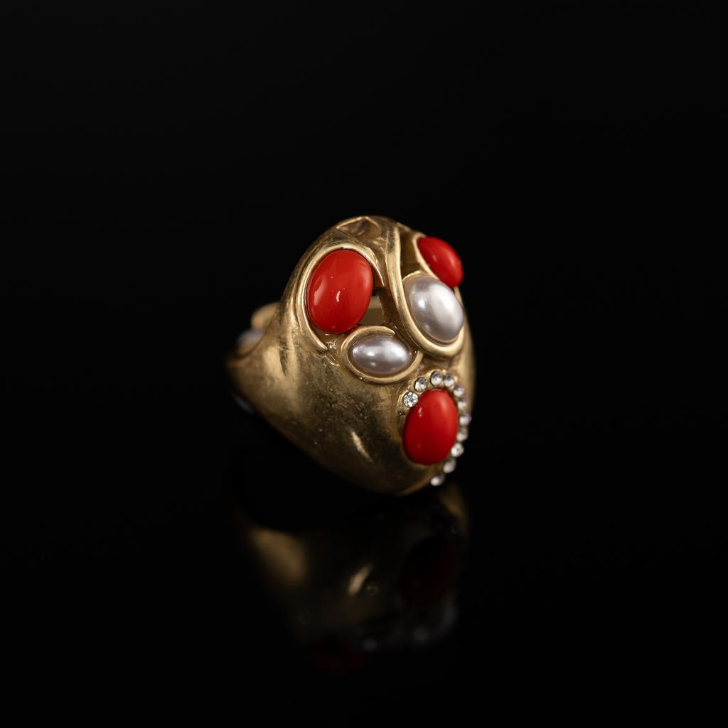 Medieval Copper Alloy Ring, Retro Court Style, High Sense Female Designer Temperament, New Ring