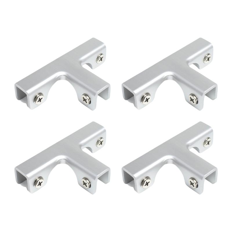 Set Of 4 T Clip Stable T Clip Fasteners Adjustable T Clip set Glass Brackets for Plant Box Accessories And Dividers
