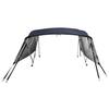 4 Bow Bimini Top with Mesh Side Panels 243 x (170 182) x 137 cm