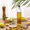 BHBL Glass Olive Oil Bottle with Pourer and Funnel Oil Jug Set Household Oil Jug Leak-Proof Glass Oil Jug 500ML