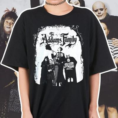 T-shirt Unisexe Rétro Film Famille Addams S-5XL