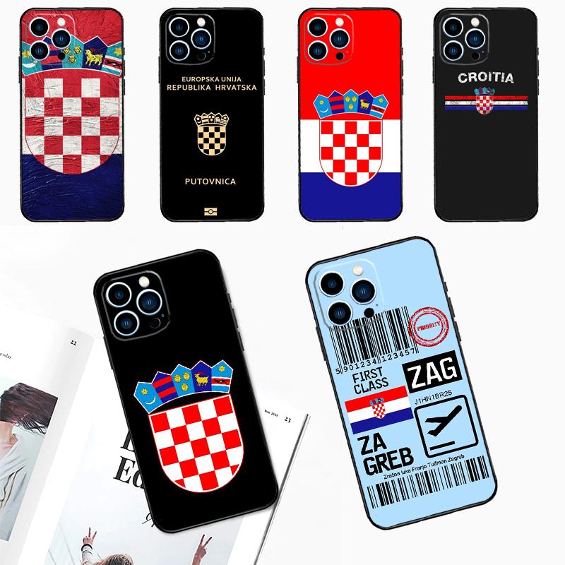 Croatia flag Phone Case For iPhone 17 Pro Max 14 15 16 Plus 11 Pro Max 12 13 Mini 16e 17 Air Back Cover