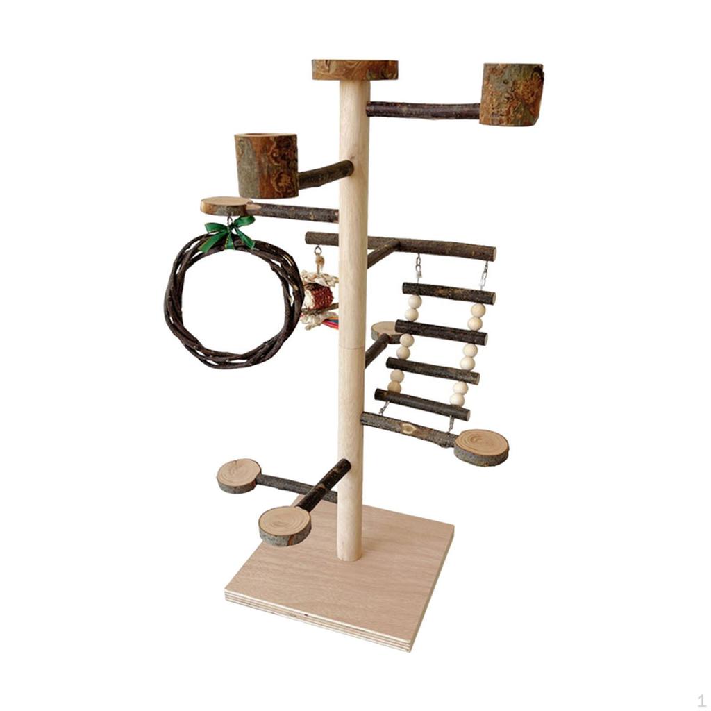 Stojak z grzędami dla ptaków Kakadu Uchwyt biurkowy Pijący Solidny Praktyczny z miską Wielofunkcyjny Papuga