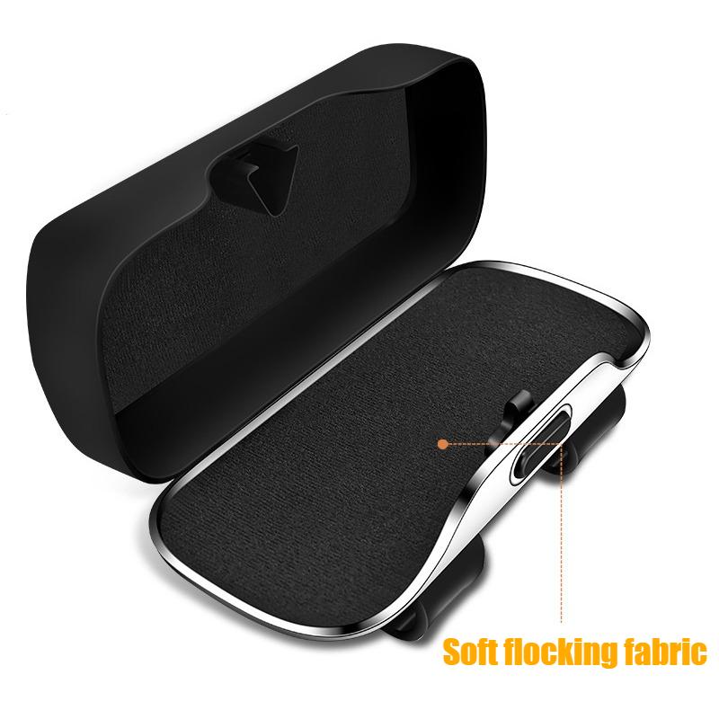 Car Visor Glasses Case Premium ABS Flocking Inner Auto Sunglasses Organizer Storage Case Anti-Scratch Eyeglasses Protection Box