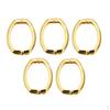 X 1.02 Inch Copper Oval Spring Buckle Pack of 5, Bag Scarf Purse Home Supplies