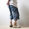 Oversized Length Cargo Wide Medium Loose Baggy Length Extra Wide Work Hip Hop Plus C22629A Number Men's 3/4 Jeans/Denim Shorts, Leg, Pants, Fit,