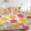 3pcs Strawberry Pattern Bedding Set, Breathable And Soft, Suitable for All Seasons Machine Washable, Suitable for Bedroom Decoration,yy250822139