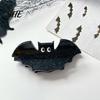 Stylish Acrylic Hair Clamps Halloween Claw Clip, Cute Headdress, Glitter Bat Pumpkin Cool Decorations Black Cat Spider Ghost Pattern Accessories