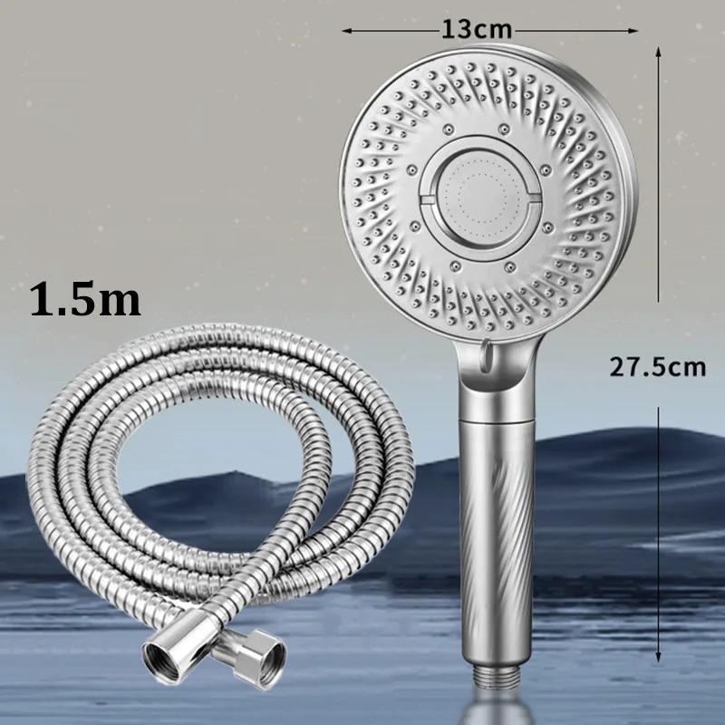 High-pressure 5-mode Filter Handheld Showerhead Removes Chlorine And Odors Household Bathroom Shower Accessories