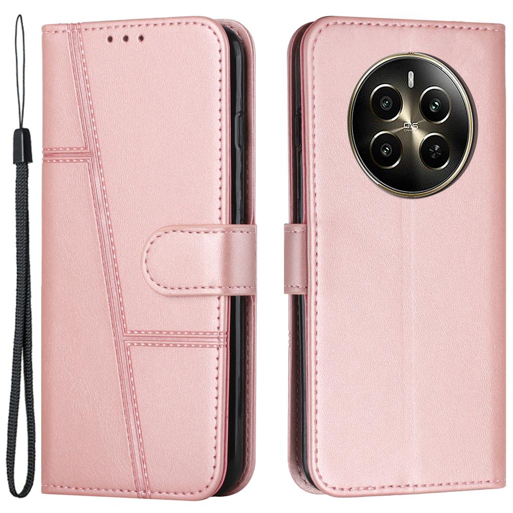 For Realme 12 Pro 5G/12 Pro+ 5G Case PU Leather Flip Book Stand Protective Phone Cover