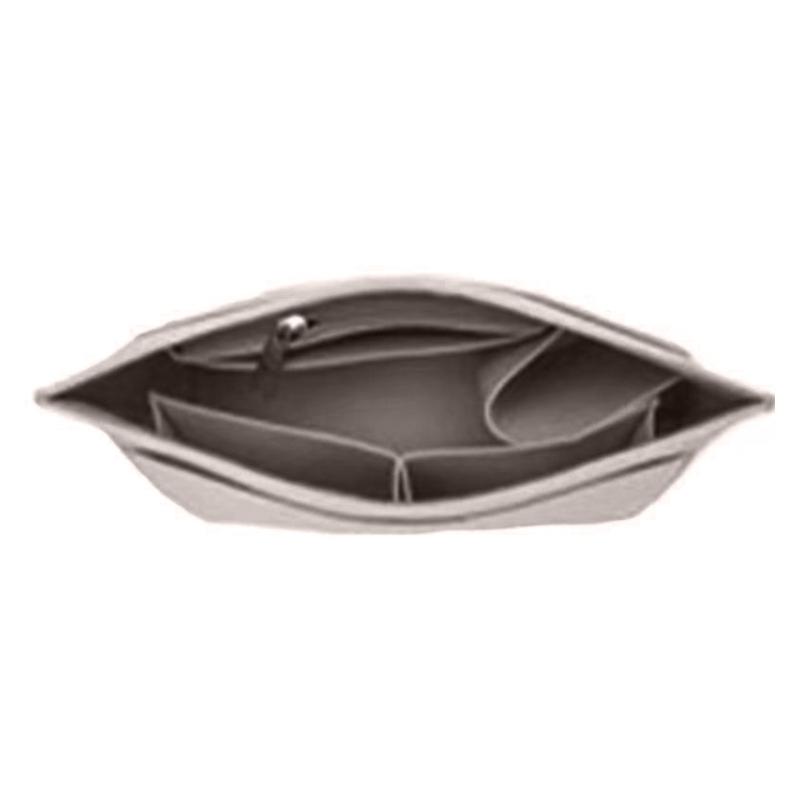 

Прочный фетровый органайзер-вставка для сумки-тоут. Оставайтесь организованными в дороге. 26x13x20cm бежевый