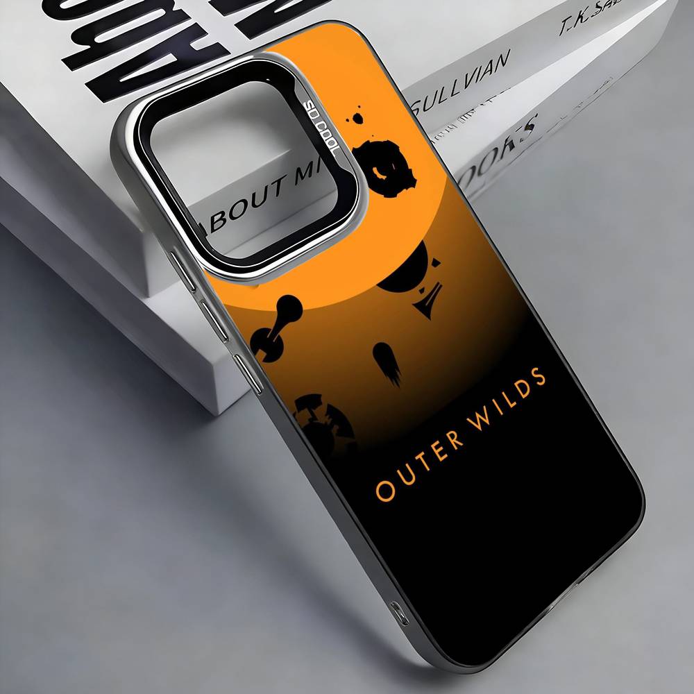 Adventure Game O-Outer W-Wilds Phone Case For iPhone 17, 16,15,14,13,12,11 Plus,Pro Max, Colorful Silver Funda Cover