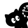 Cat Wall Clock Hanging Silent Gifts Lightweight Acrylic Ornament Decorative for Office Home