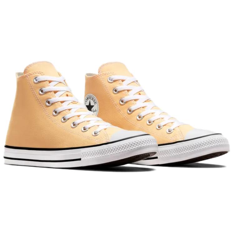 Converse Chuck Taylor All Star Comfortable Fashion Durable High-Top Canvas Shoes Unisex Sneakers Yellow A09826C