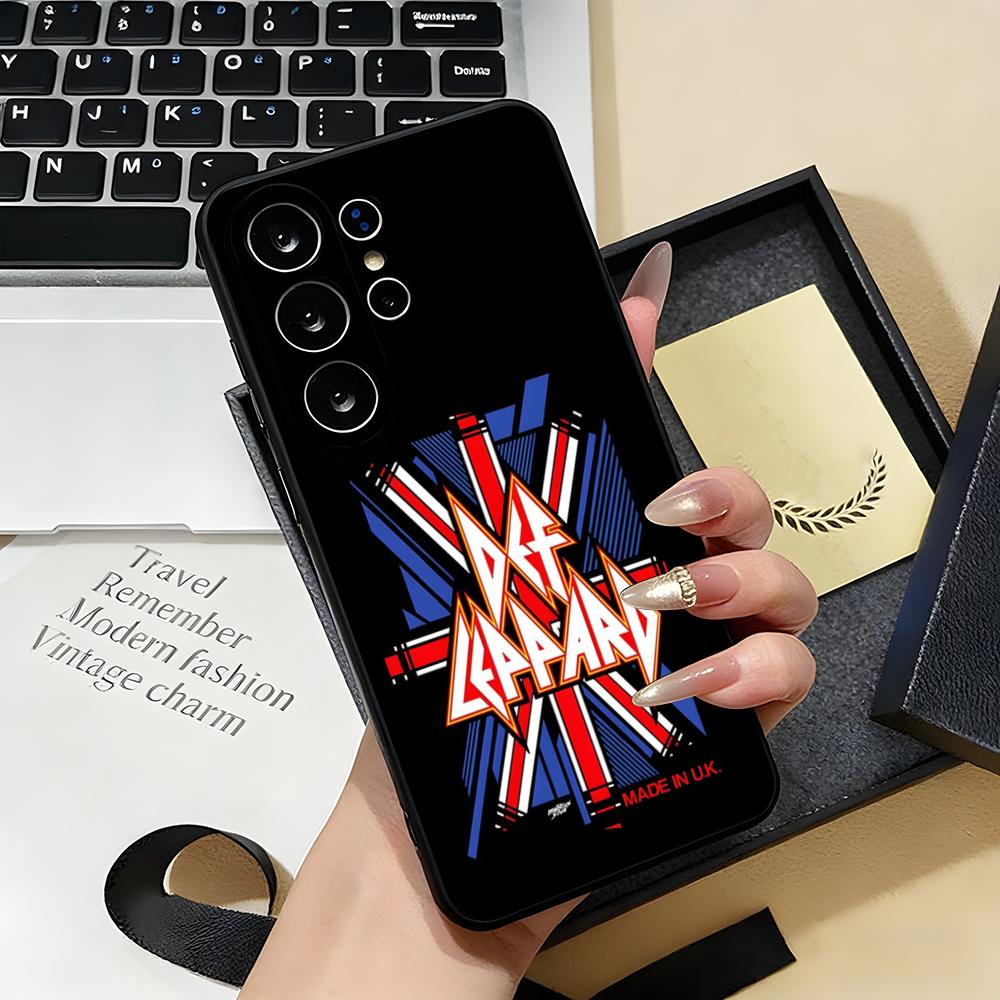 

Hot Rock Band D-Def Leppard Phone Case For Samsung S26 S25 S24 FE S23 S22 S21 Plus S20 Ultra Note20Ultra Black Soft Shell Galaxy S26 Plus