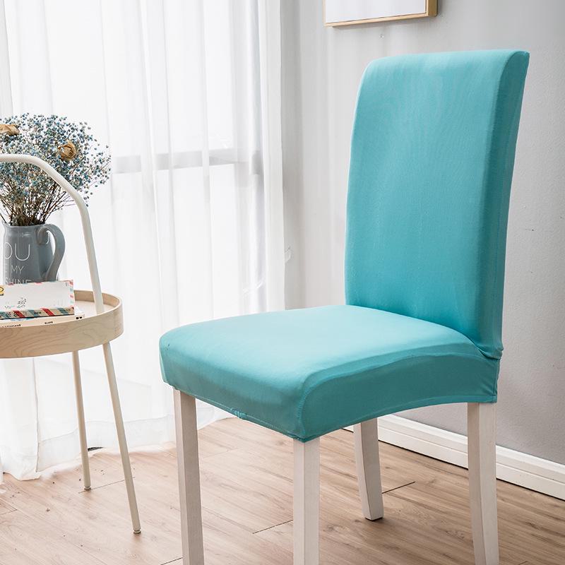 Milk Silk Solid Color Stretch Chair Cover for Office, Hotel, Restaurant, and Home - One-Piece Style