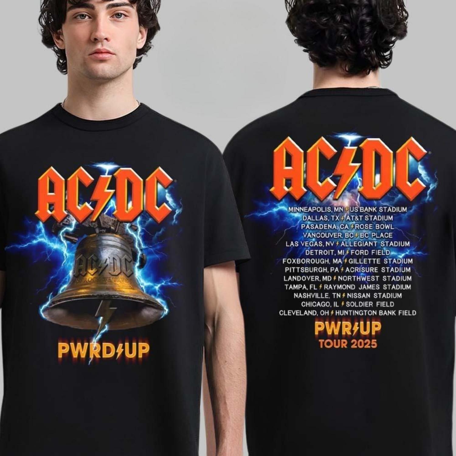 

Редкий ACDC Тур Minnesota PWR Up Северная Америка Миннеаполис На стадионе US Bank 10 апреля Где Рога ACDC Встречаются с Рогами Викингов S чёрный