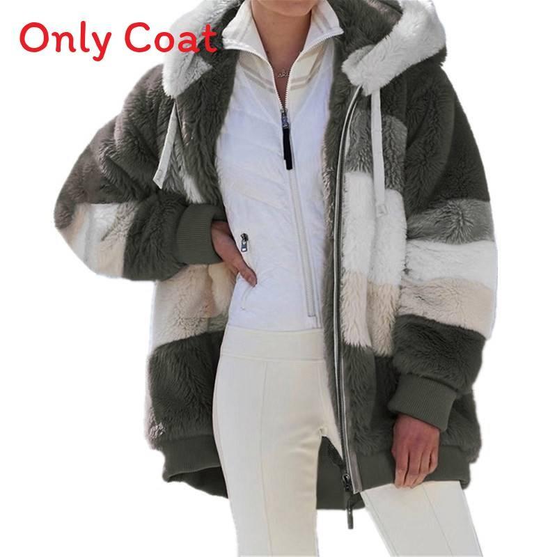 

Зимние теплые женские худи, пальто, куртка, женская верхняя одежда, пальто, плюс размер на молнии Green,5XL