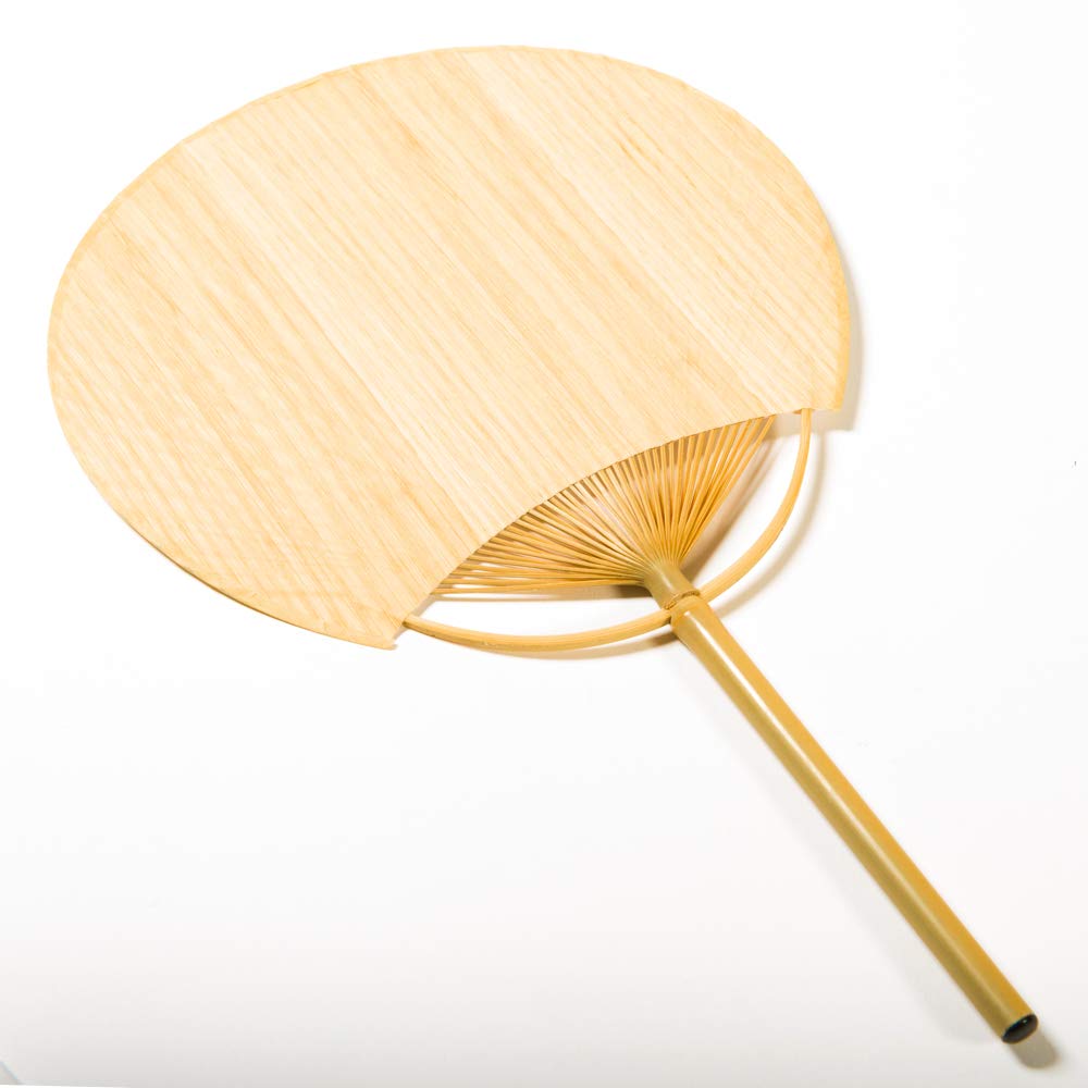 Mori no Kami Ultra-dünner Naturholz-Fächer, Eiche, Geradlinige Maserung