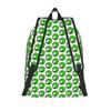 Green Puffle Fashion Backpack with Pocket Student Hiking Travel -Intro Daypack for Men Women Laptop Shoulder Bag