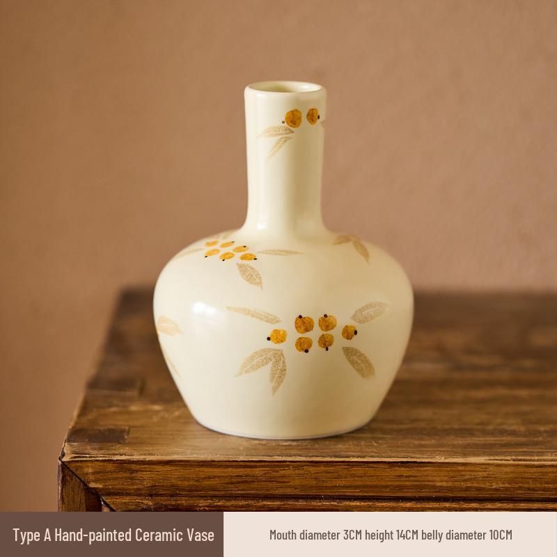 

Tao Mei Ji Hand-Painted Jingdezhen Ceramic Vase for Flower Arrangements
