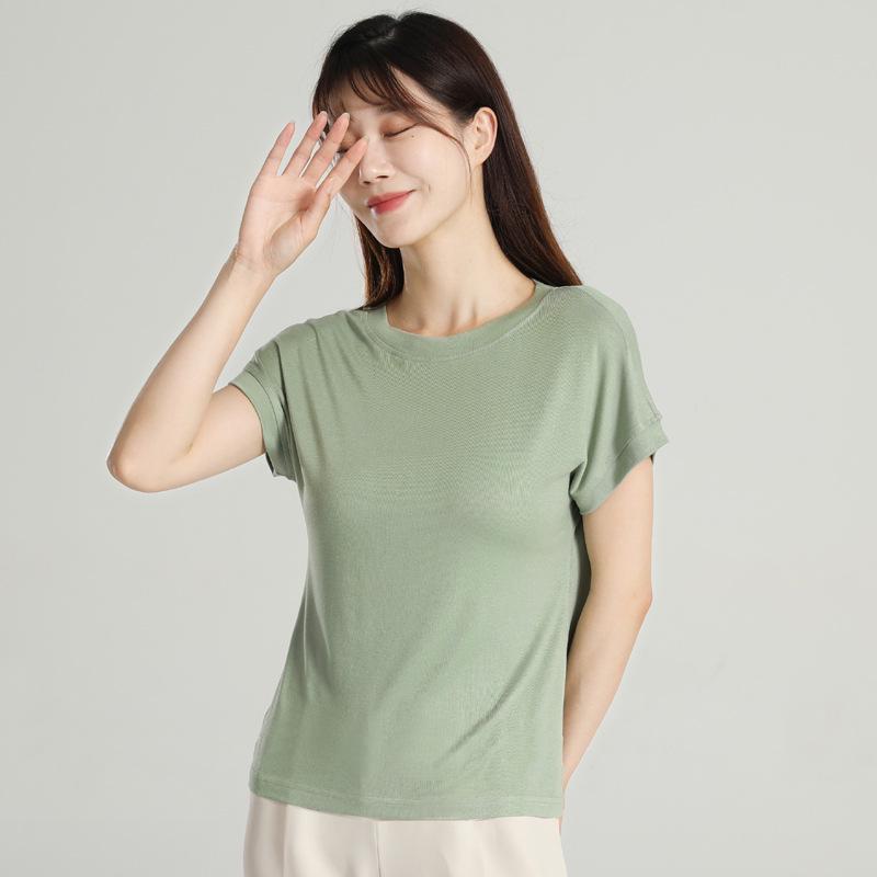 Dámské letní volné tričko s netopýřími rukávy – Trendy top vesta s krátkým rukávem