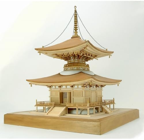 Woody Joe 1/50 Ishiyama-dera Temple Pagoda Wooden Model Assembly Kit (Building)