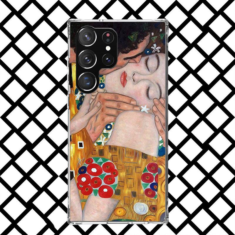 

Kiss by Gustav Klimt Phone Case for Samsung Galaxy S26 S25 Edge S24 S23 Ultra S22 Plus S21 FE S20 + Soft Cover Print Fundas Gala Samsung S20 Ultra