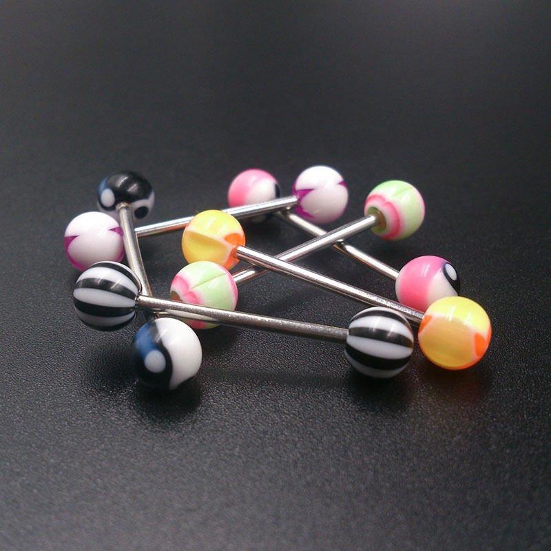 Ear Rings Tongue Nails Barbell Body Piercing Jewelry Umbilical Ring Bauchnabel Piercing
