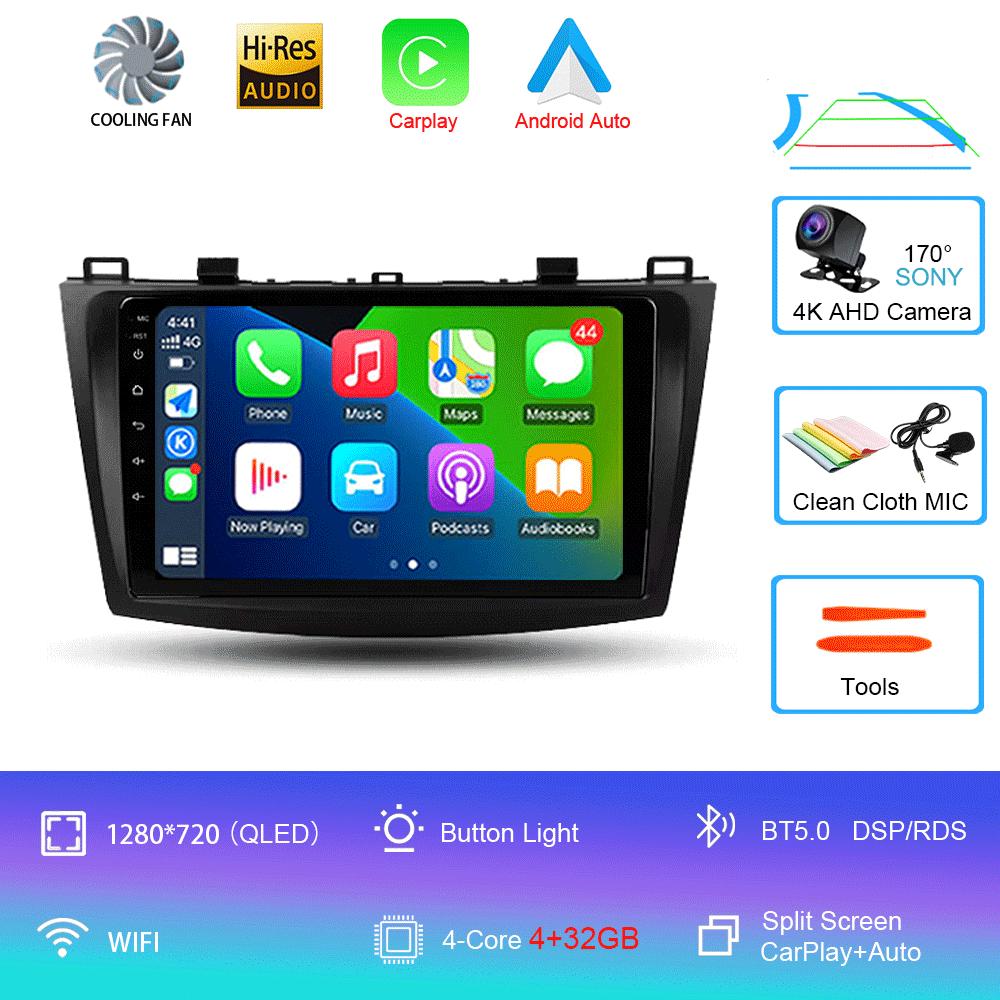 Android 14 Car Radio For Mazda 3 II For Mazda3 BL 2009 - 2013 Multimedia Video Player Navigation Stereo GPS No 2din 2 Din Dvd