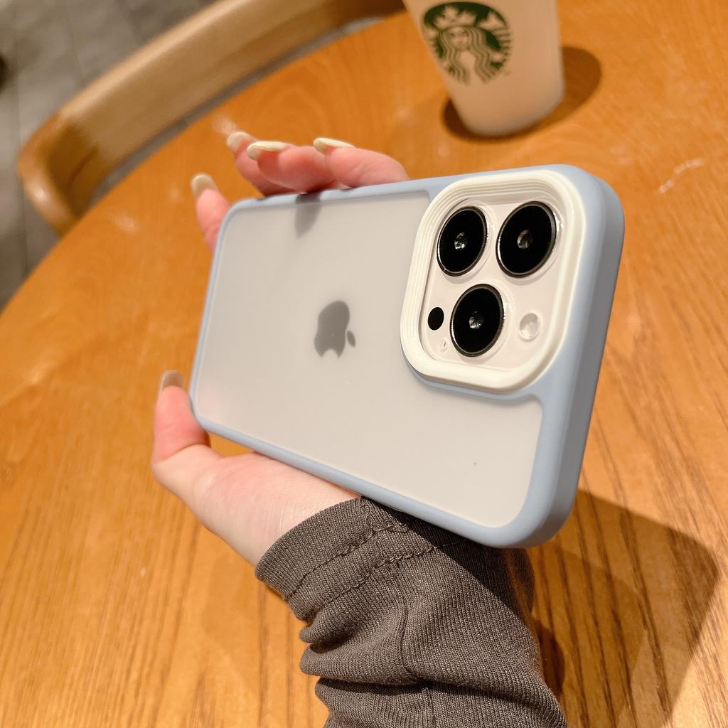 Anwendbar auf iPhone 16 Farbe Matt Handyhülle Apple 14 ProMAX Hautfühlend Durchscheinend Youdian Hülle 15