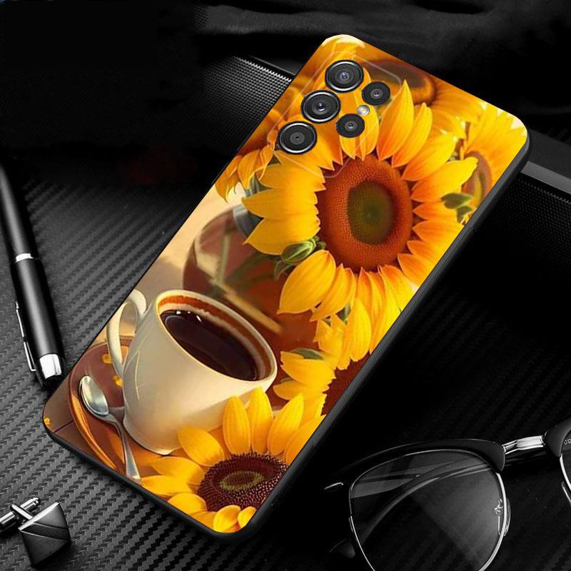 Capa de celular Sunflower para Samsung S24 S23 S22 S21 S20 Ultra S20 S22 S21 S10E S20 FE S24 Plus