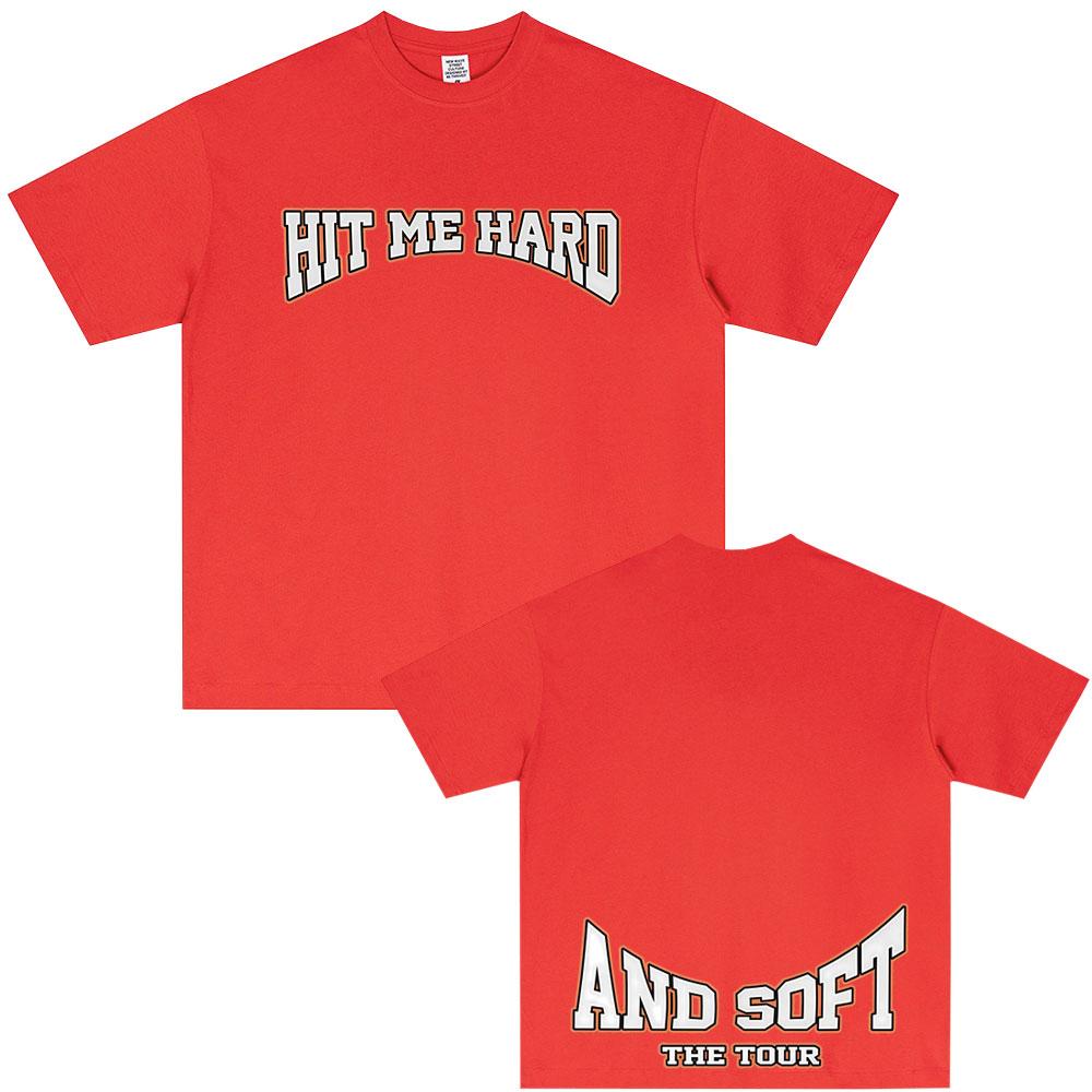 Hit Me Hard and Soft Tour 2025 Hot Sale Fan T Shirt Unisex Women Fashion Pop Music Tshirts Casual Oversized Short Sleeve Tshirt