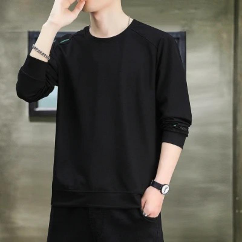 Hanorac pentru bărbați din fleece pentru toamnă și iarnă, hanorac casual, pulover cu gât rotund, cămașă versatilă cu fundul mărimii mari