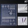 1PC 3D Silicone Mold For Nail Art Design Relief Lily Of The Valley Flower Nail Parts Manicure Templates Plates Tools Accessories