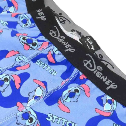 Small Planet Disney Boxer Briefs, Lilo & Stitch/Face & Logo, Size L
