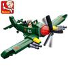 Militär WK2 Zweiter Weltkrieg Sowjetunion Il-2 Angriffsflugzeug Jäger Armee Waffe Junge Flugzeug Bausteine Spielzeug Ziegelstein
