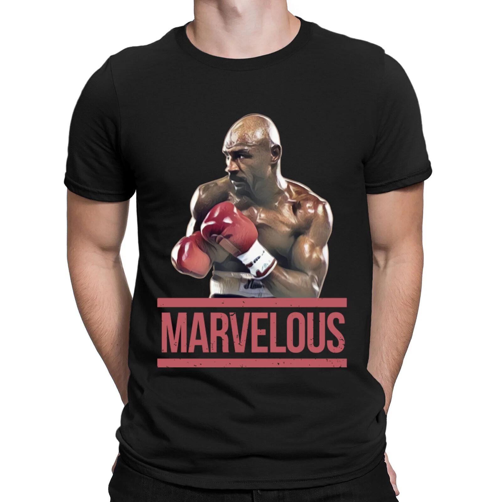 Marvelous Marvin Hagler Boxer Boxing Legend Retro Vintage Mens T shirts Top #DGV L