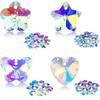 14mm AB Color Crystal Pendant Glass Beads Heart/Star/Bear Charms Beads for Jewelry Making Necklaces Earrings DIY Bracelets