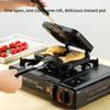 Taiyaki Maker, Stovetop Type, Home Use, Non-Stick, Induction Compatible, Fish Grill Mold, Aluminum Alloy, Cake, Double-Sided Waffle Maker, Cartoon Two