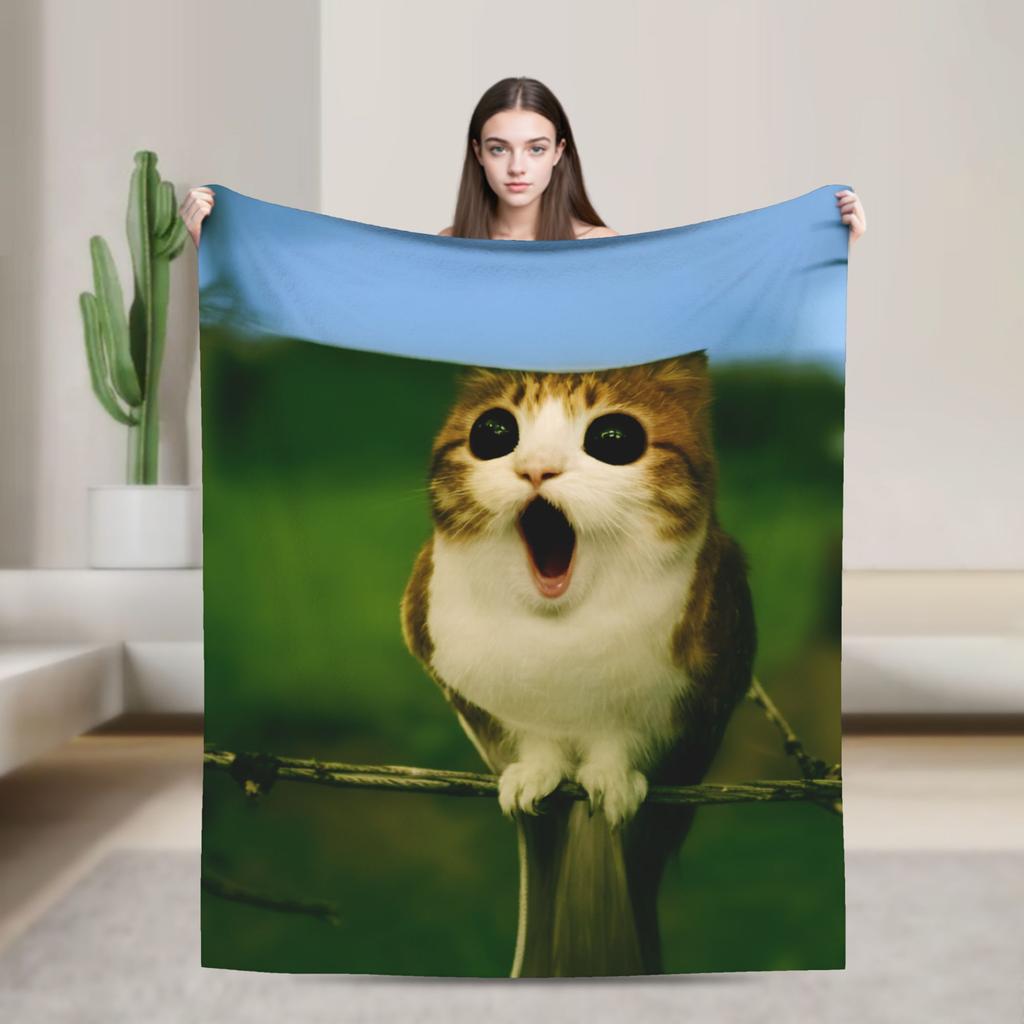 Meowl Cat Owl Plush Toy Animal_1 Blanket Super Soft Quality Winter Blanket Airplane Travel Sofa Bed Novelty Quilt