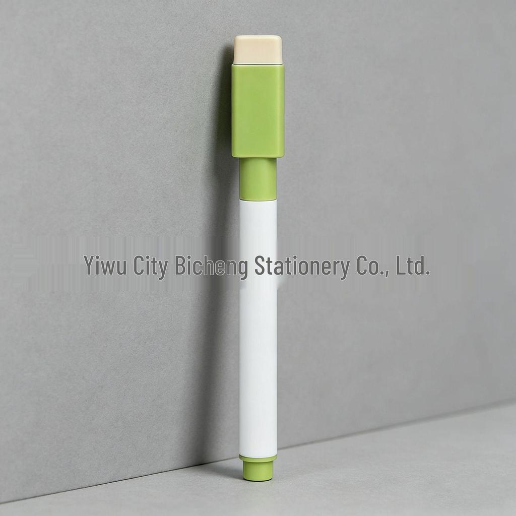 Magnetic Erasable Whiteboard Marker Pens for Kids and Teachers - Water-Based, Black with Brush, Easy to Erase