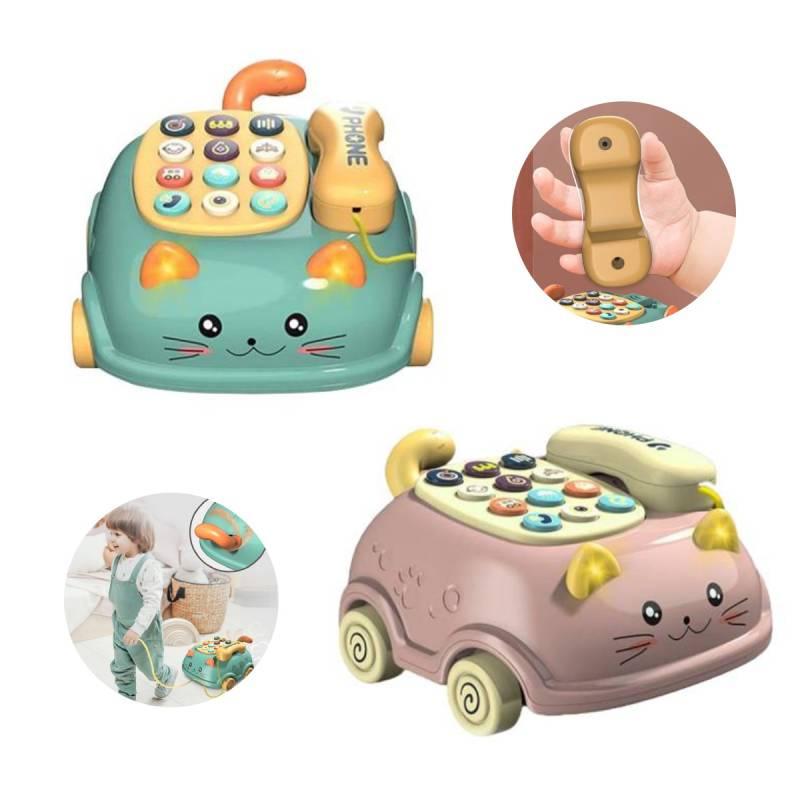 Cat-themed Bilingual Phone Toy For Kids