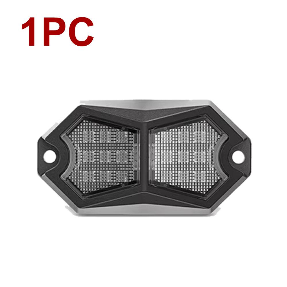 Exterior Atmosphere Light Auto Bottom Light Lamp Underbody Led Neon Lights 18 LED Car Truck LED Rock Light 12V 24V Van Lorry White
