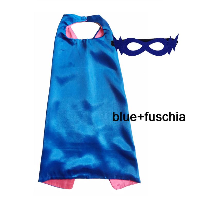 Kids Superhero Capes Plain Satin Solid Capes Boys Girls Birthday Party Favor Anime Cosplay
