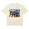 50169 Herren Damen Vintage Monte Carlo Grafikdruck Kastenform Übergröße Baumwolle T-Shirt 100% Baumwolle T-Shirt