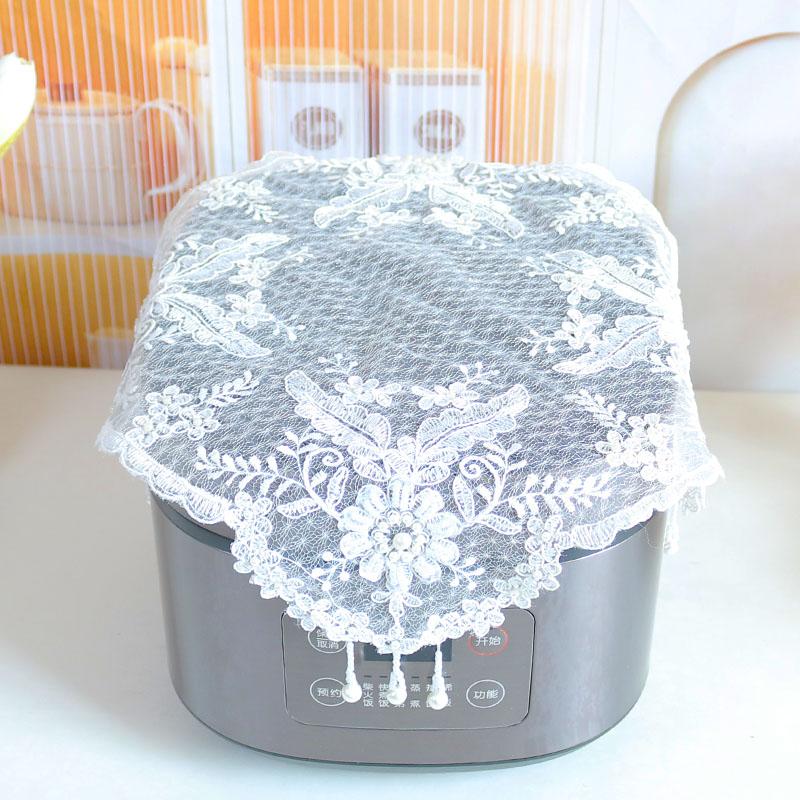 Popüler beyaz boncuklu çiçekler Nakışlı masa örtüsü düğün masa örtüsü mutfak Noel Masa dekorasyonu ve aksesuarları