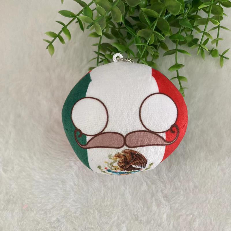 Julegaver Country Ball Plysjdyr 10Cm Polandball Anheng Landsflagg Kuler Countryball Kosedukke